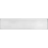 Intersteel | Tochtwering | Rechthoek met klep verdekt | 340x76mm | RVS Geborsteld