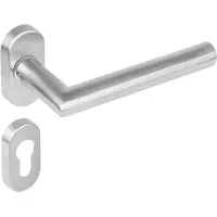Intersteel Deurkruk Hoek 90gr ovaal rozet profielcilindergat