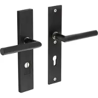 Intersteel Veiligheidsbeslag SKG3 rechthoekig kruk/kruk PC55mm kerntrekbeveiliging - mat zwart