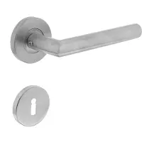 Intersteel Deurkruk Hoek 90gr rozet met sleutelgat rvs