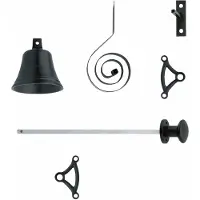 Intersteel Klassieke deurbel/trekbel Chimea zwart