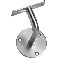 Intersteel | Leuninghouder hol zadel | RVS Geborsteld
