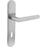 Intersteel Strakke deurklink Hoek 90 sleutelgat 72mm RVS