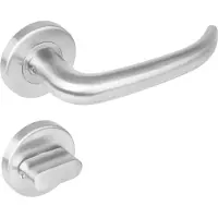 Intersteel Deurkruk Sabel rond rozet toilet-/badkamersluiting