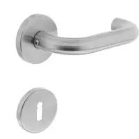 Intersteel Deurkruk Rond rozet met sleutelgat rvs