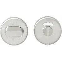 Intersteel Rozet met toilet-/badkamersluiting 5mm verdekt 53x10mm - RVS