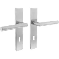 Intersteel Deurbeslag | Deurkruk met sleutelschild | | 72 mm (RVS)