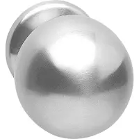 Intersteel voordeurknop bol ø75mm op achterplaat ø66mm éénzijdige montage - RVS