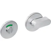 Intersteel | Rozet toilet-/badkamersluiting | Rond | Plat | RVS Geborsteld