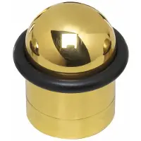 Intersteel Deurstop met ring messing gelakt