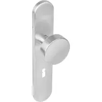 Intersteel Knop schild sleutelgat rvs 56 mm