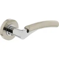Intersteel Deurkruk Bryan op rozet - nikkel mat/chroom