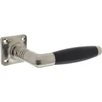 Intersteel Deurkruk Ton Basic op rozet - nikkel mat/zwart