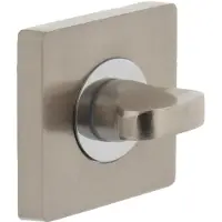 Intersteel | Rozet toilet-/badkamersluiting | Vierkant | Chroom/Nikkel Mat