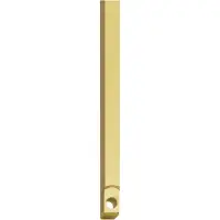 Intersteel stangenset tbv pomp-espagnolet 2x125cm - messing gelakt
