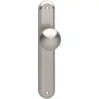 Intersteel Knop op blind schild nikkel mat