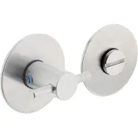 Intersteel | Rozet met toilet-/badkamersluiting 55x2mm | Zelfklevend | RVS Geborsteld