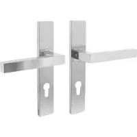 Intersteel Deurbeslag | Deurkruk met cilinderschild | | Vierkant | 72