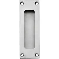 Intersteel Schuifdeurkom rechthoek 120x40mm met schroefgaten - RVS