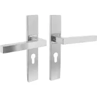 Intersteel Deurbeslag | Deurkruk met cilinderschild | | Vierkant | 55