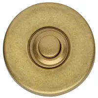 Intersteel Deurbel rond verdekt messing getrommeld