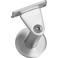 Intersteel | Leuninghouder | Zwaar | Taps | Hol zadel | RVS geborsteld