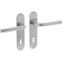 Intersteel Deurkruk Recht slank op schild sleutelgat 72mm - RVS