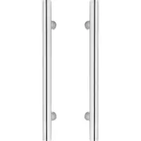 Intersteel Deurgrepen per paar T-vorm 1200x70x25 HoH 1000mm - RVS