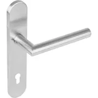 Intersteel deurklink Jura op verdekt schild ovaal PC92 mm rvs