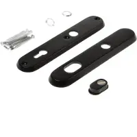 Intersteel Veiligheidsschilden SKG3 doorgaand PC92mm met kerntrekbeveiliging - mat zwart