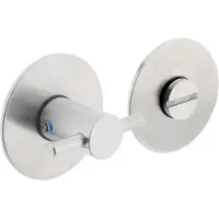 Intersteel Rozet renovatie met toilet-/badkamersluiting 5mm zelfklevend plat 55x2mm - RVS