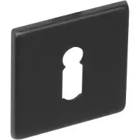 Intersteel | Rozet sleutelgat | Vierkant | RVS Geborsteld Mat Zwart