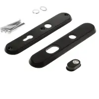 Intersteel Veiligheidsschilden SKG3 doorgaand PC55mm met kerntrekbeveiliging - mat zwart