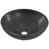 Wiesbaden B waskom 32x32x12cm hardsteen zwart