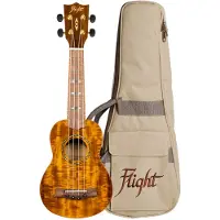Flight Dus445 Soprano Acacia Ukulele (With Bag)