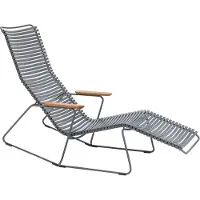 Houe CLICK Zonneschommel Ligstoel Bamboe Armleuningen Stalen Frame