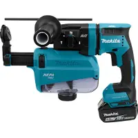 Makita DHR182TWJU Accu Combi Boorhamer 18v | SDS-PLUS | 5.0Ah in Mbox met stofafzuiging - DHR182TWJU