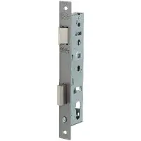 Nemef 9670 B Paniekdeurslot | DM45mm | PC92mm | gedeelde krukgat 8mm | voorplaat RVS 24x245mm rechthoekig | zamac vernikkelde dag- en nachtschoot | DR 3/2. - 9967507201
