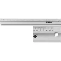 Sola Werkplaatsliniaal 300x50x5mm ALU LAB300, gedrukte maatverdeling mm/cm - 56100101 - 56100101