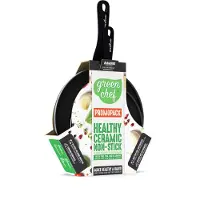 GreenChef Diamond Inductie Koekenpannenset - Ø20 + Ø28 cm - keramisch - PFAS-vrij