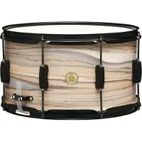 Tama WOODWORKS 8"X14" SNARE DRUM NATURAL ZEBRAWOOD WRAP
