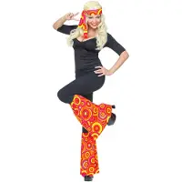 Finidi Beenwarmers en hoofdband groovy style oranje (oranje)