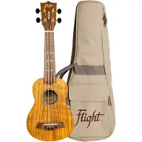 Flight : DUS440 Soprano Acacia Ukulele (With Bag) -