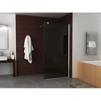 Wiesbaden Inloopdouche rookglas 80x200 cm 10 mm nano coating