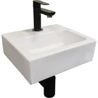 Wiesbaden Leto Mini fontein 28x24.5cm wit