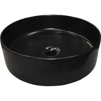 Wiesbaden Waskom link opzet model rond diameter 40 cm zwart