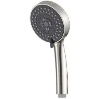 Mueller Ufo RVS thermostatische regendouche 20cm met wandarm en handdouche op glijstang