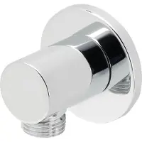 Mueller Round luxe messing muur doucheaansluiting rond 1/2" chroom