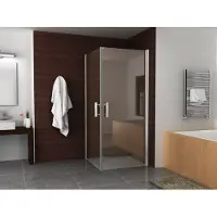 Wiesbaden Salone cabine met 2 draaideuren 900 x 900 x 2000 x 8 mm nano helder glas/chroom
