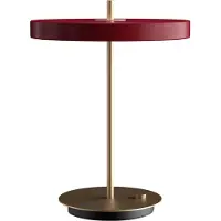 UMAGE Design Tafellamp Asteria Table, dimbaar, rood, Woon-/ Eetkamer, Aluminium, Design, tafellamp
